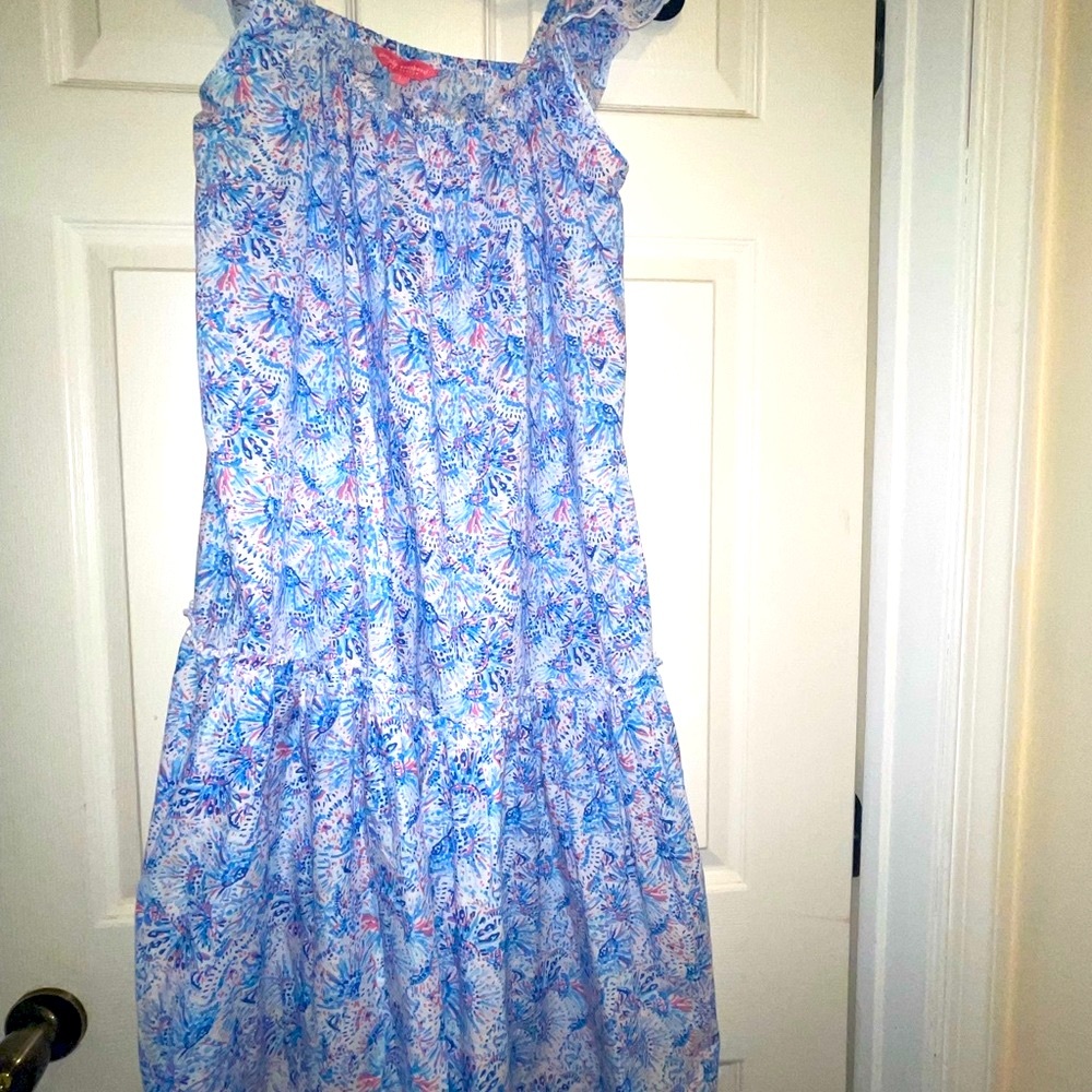 Simply Southern Blue and Pink Floral Summer Dress